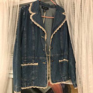 Denim  & Co  with lace jacket